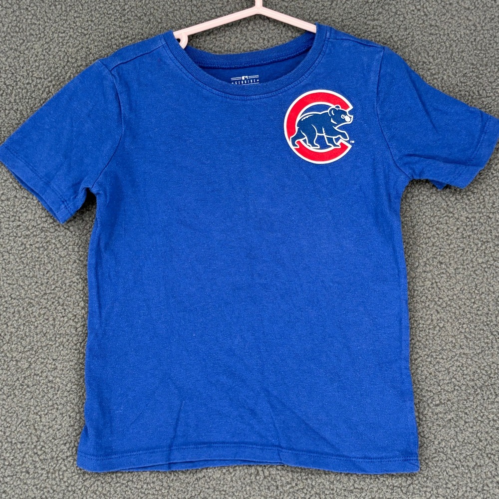 MLB Chicago Cubs Anthony Rizzo 44 Kids T-Shirt Blue 5T Team Athletics